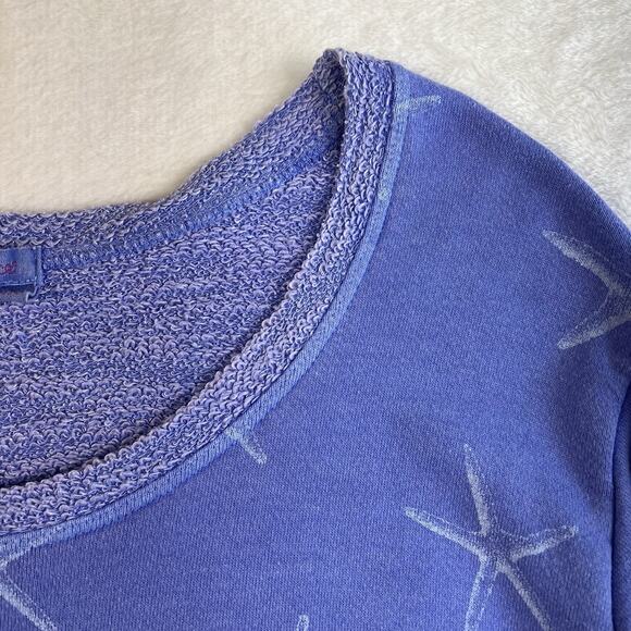 Fresh Produce Plus 2X Sea Star Sunset Sweatshirt French Terry Starfish Print - Picture 5 of 12
